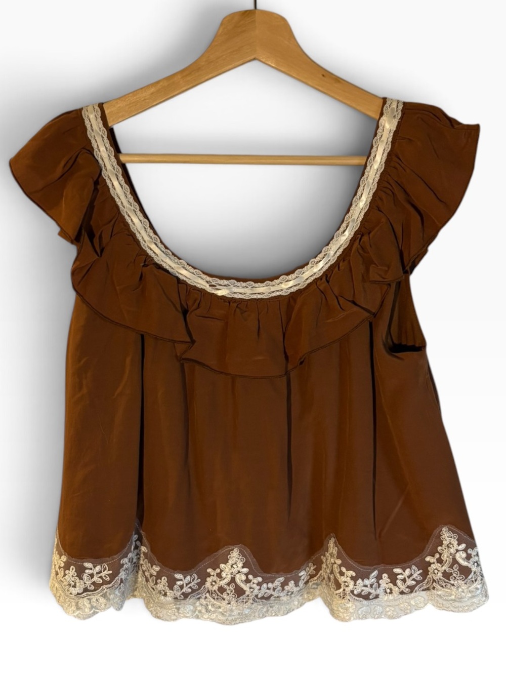 WAYF NWT Lace Trimmed Wendy Top & Lace Trimmed Wendy Shorts in Sz S - Picture 12 of 16